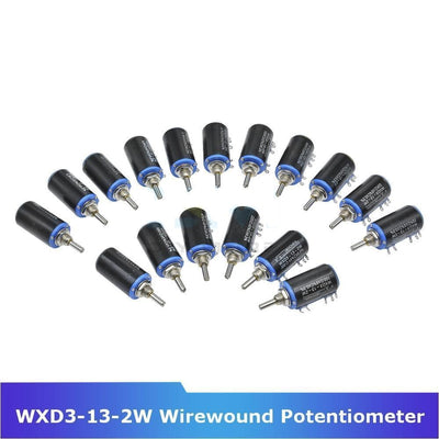 Diymore Wxd3 13 2W Wirewound Potentiometer Resistance Ohm 10 Turns Linear Rotary 5% +5% Electronic