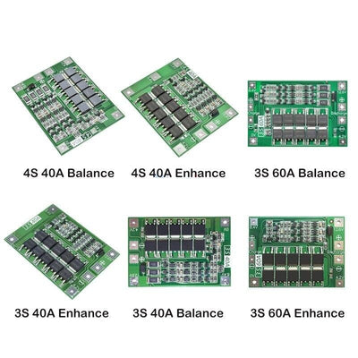 3S/4S 40A 60A Li-ion Lithium Battery Charger Protection Board 18650 BMS