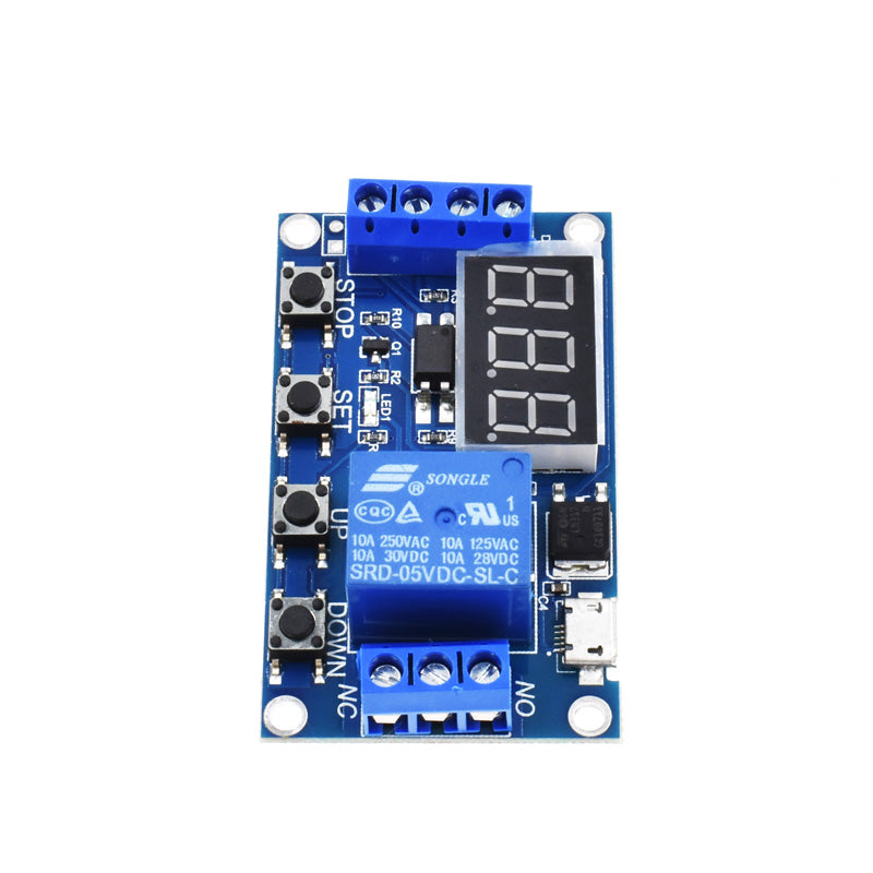 Time Delay Module LED Display Adjustable Timer Relay Automation Control  Switch Module(5V)