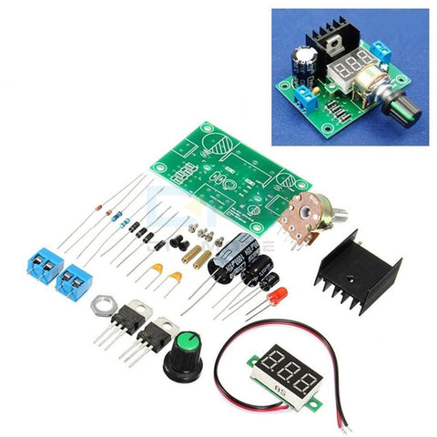 LM317 Digital Display Adjustable Regulated Power Supply Module DIY Kits