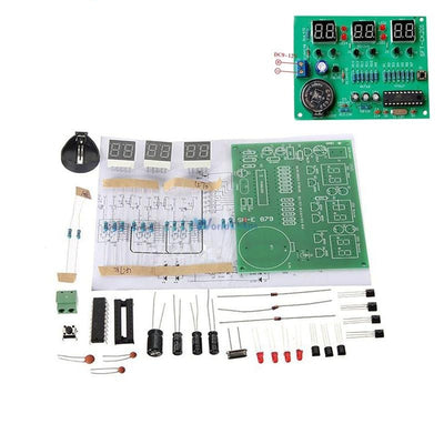 DIY Kit Module 9V-12V AT89C2051 6 Digital Tube LED Electronic Clock Parts Components Suite Diy Electronic PCB Board