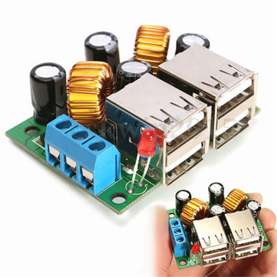 A5268 4 Usb Port Step Down Power Supply Voltage Regulator Converter Module Dc 12V 24V 40V To 5V 5A