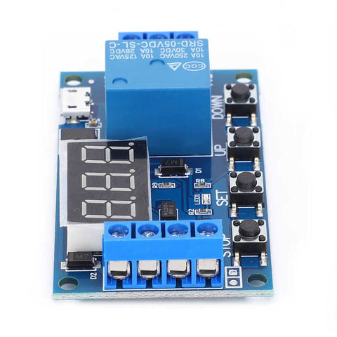 Relay Board Cycle Timing Circuit Switch Timer Delay Trigger Module 6-30V Micro USB 5V JZ-801 Relay Board