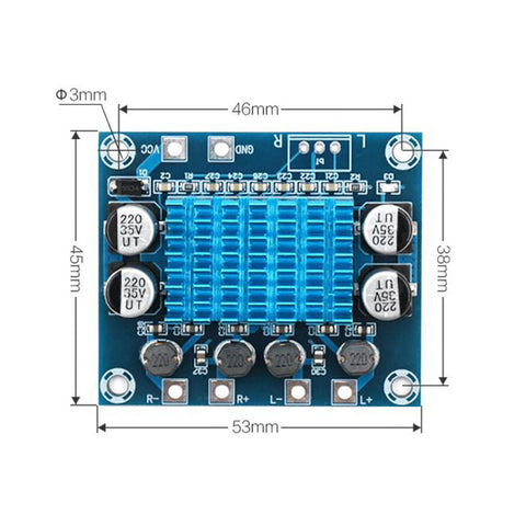 TPA3110 XH-A232 30W+30W 2.0 Channel Digital Stereo Audio Power Amplifier Board DC 8-26V 3A C6-001