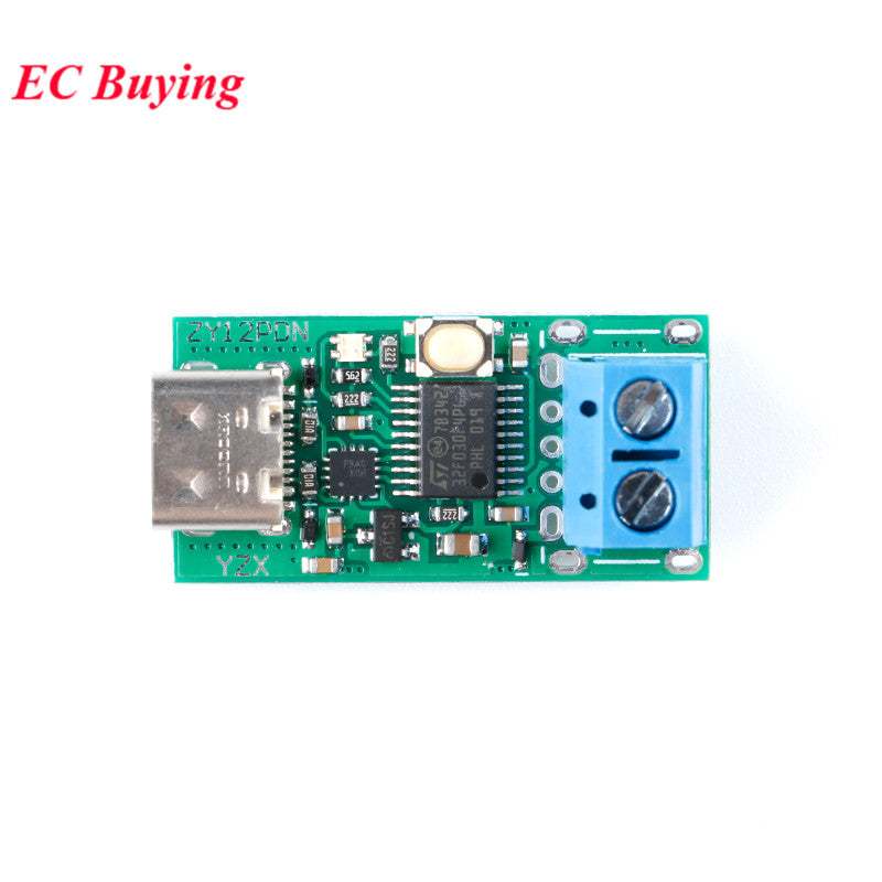 Type-C USB-C PD2.0 3.0 PD3.0 to DC Fast Charge Charging Trigger Polling Detector Notebook Power Supply Change Board Module