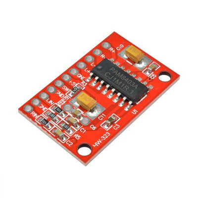 2*3W Pam8403 Super Mini Digital Power Amplifier Red Board 2.5-5.5V Usb Supply D Class 2-Channel