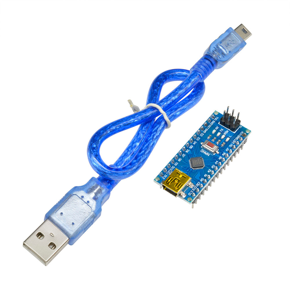 5PCS Nano 3.0 V3.0 Mini USB Driver Drive ATmega328 5V 16M Micro Controller Board Nano CH340 V3.0 For Arduino With Usb Cable