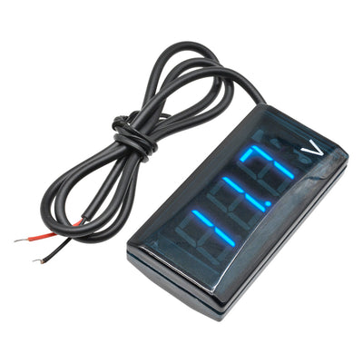 12V Blue LED Display Voltage Voltmeter Gauge Panel Meter For Car Motocycle