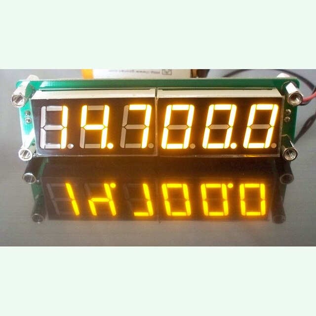 PLJ-6LED-A 0.1MHz~65MHz RF Frequency Counter Cymometer meter LED digital