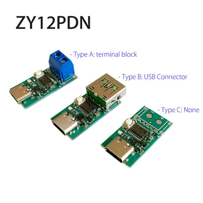 ZY12PDN PD DC Decoy Detection Type-C PD2.0 3.0 Fast Charging Trigger Module