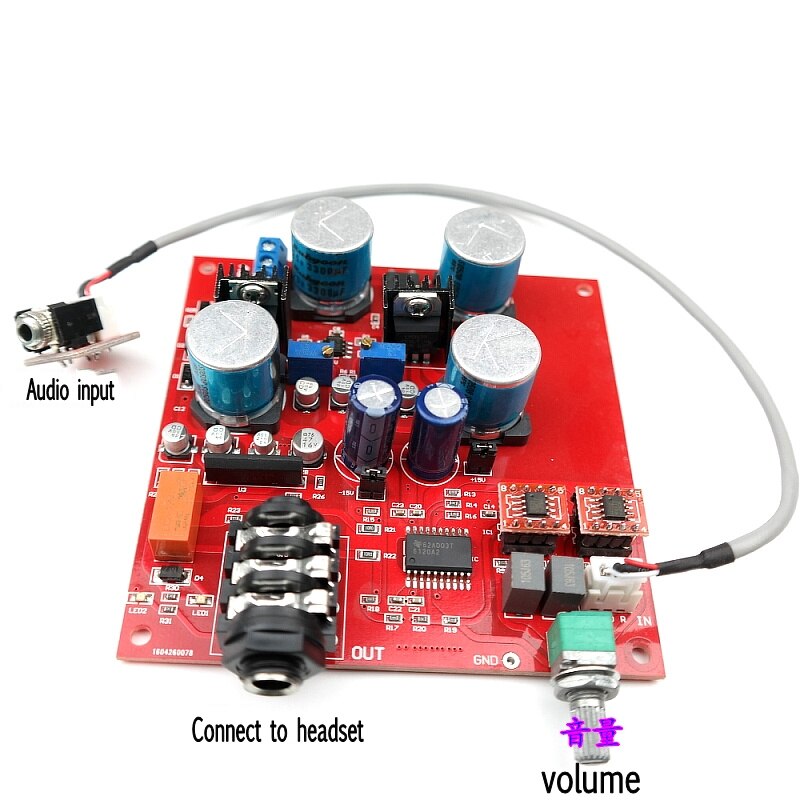 TPA6120A2 Hi-Fi Headphone Amplifier Fever Audio Earphone Amp OP275 Preamplifier OP AMP With volume control