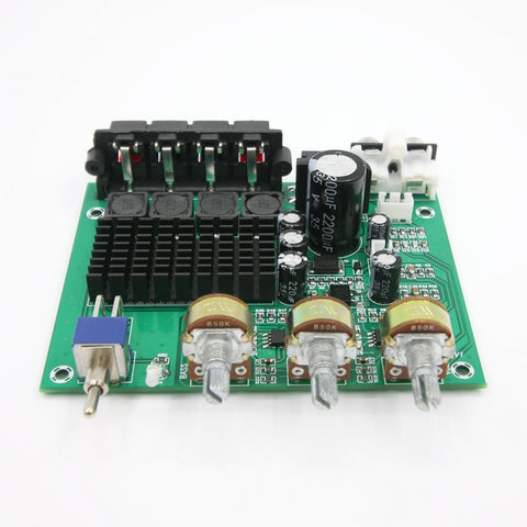 DC 12V 24V TPA3116D2 80W*2 Stereo Amplifier Audio Board TPA3116 Digital Amplifier Subwoofer Speaker Preamplifier Tone Control